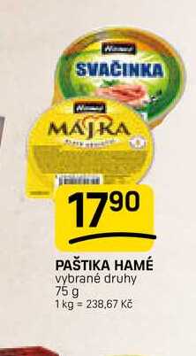 PAŠTIKA HAMÉ vybrané druhy 75 g