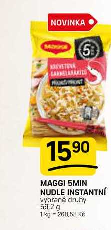 MAGGI 5MIN NUDLE INSTANTNÍ vybrané druhy 59,2 g 