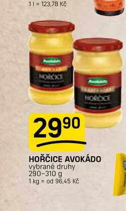 HOŘČICE AVOKÁDO vybrané druhy 290-310 g