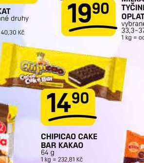CHIPICAO CAKE BAR KAKAO 64 g
