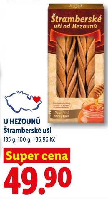 U HEZOUNŮ Štramberské uši, 135 g