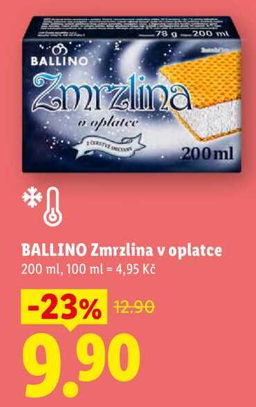 BALLINO Zmrzlina v oplatce, 200 ml