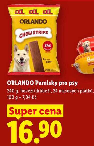 ORLANDO Pamlsky pro psy, 240 g