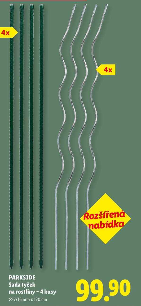 PARKSIDE Sada tyček na rostliny - 4 kusy