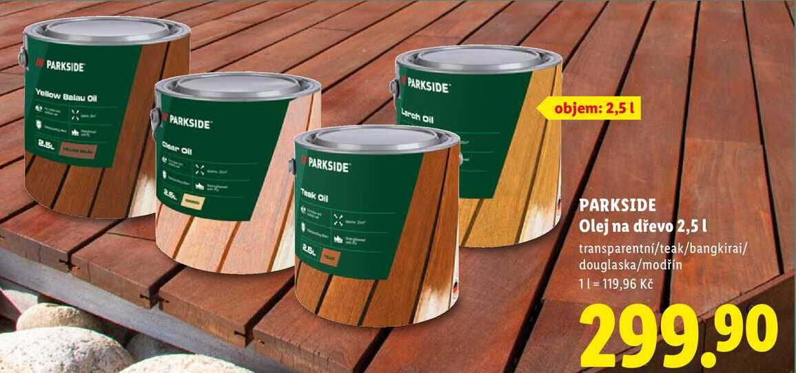 PARKSIDE Olej na dřevo, 2,5 l 