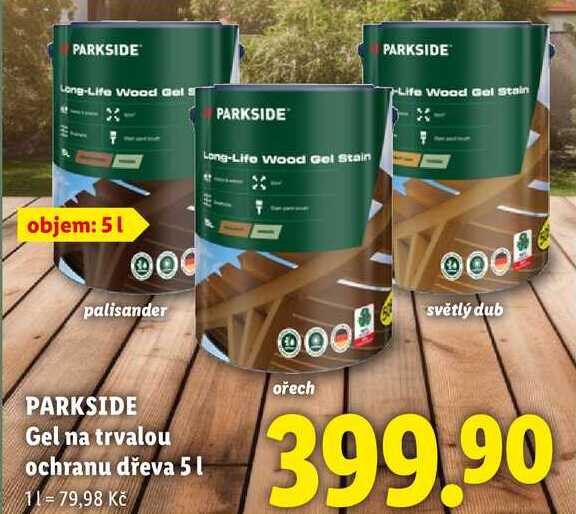 PARKSIDE Gel na trvalou ochranu dřeva, 5 l  