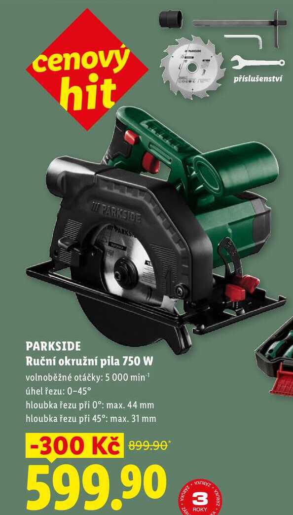 PARKSIDE Ruční okružní pila 750 W 