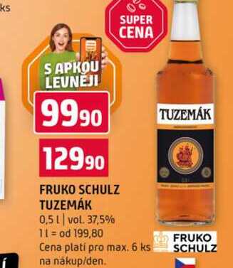 FRUKO SCHULZ TUZEMÁK 0,5l vol. 37,5% 