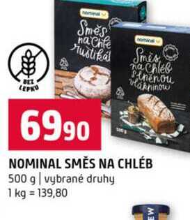 NOMINAL SMĚS NA CHLÉB 500 g vybrané druhy