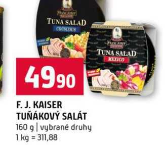 F. J. KAISER TUŇÁKOVÝ SALÁT 160 g vybrané druhy