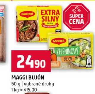 MAGGI BUJÓN 60 g vybrané druhy