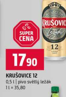 KRUŠOVIC 12 0,5l pivo světlý ležák
