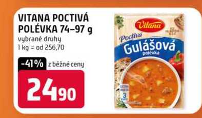 VITANA POCTIVÁ POLÉVKA 74-97 g vybrané druhy 