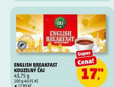 ENGLISH BREAKFAST KOUZELNÝ ČAJ, 43,75 g