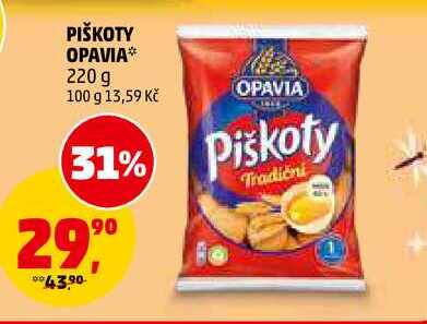 PIŠKOTY OPAVIA, 220 g 