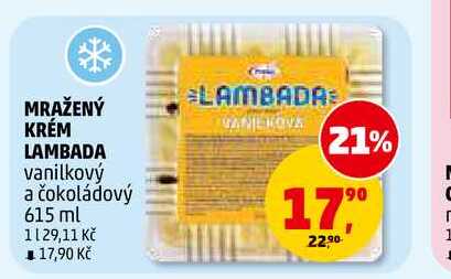 MRAŽENÝ KRÉM LAMBADA, 615 ml