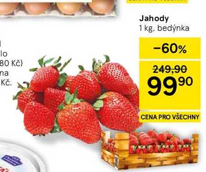 Jahody, 1 kg, bedýnka