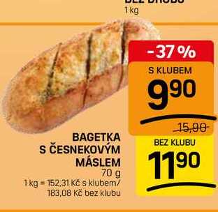 BAGETKA S ČESNEKOVÝM MÁSLEM 70 g
