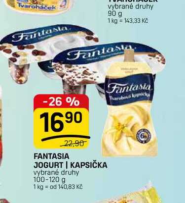 FANTASIA JOGURT | KAPSIČKA vybrané druhy 100-120 g 
