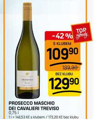 PROSECCO MASCHIO DEI CAVALIERI TREVISO 0,75l