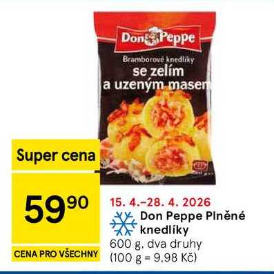 Don Peppe Plněné knedlíky, 600 g 