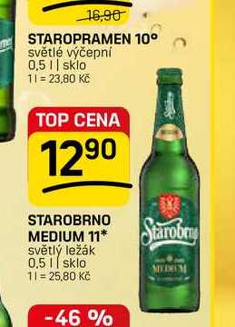  STAROBRNO MEDIUM 11 0,5l v akci