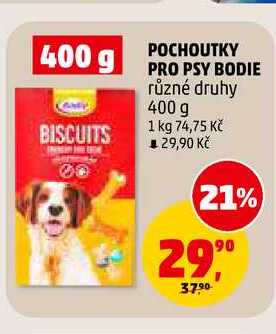 POCHOUTKY PRO PSY BODIE, 400 g