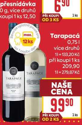 Tarapacá 0,75l 