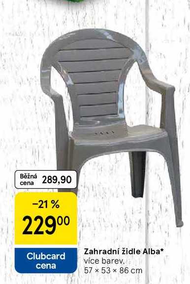 Zahradní židle Alba, více barev. 57 × × 57 × 53 × 86 cm