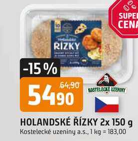 HOLANDSKÉ ŘÍZKY 2x 150 g 