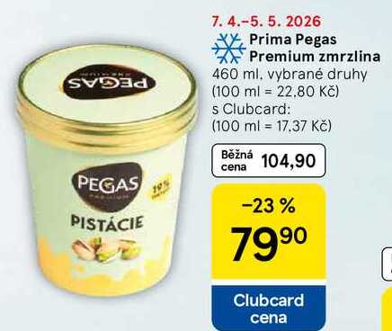 Prima Pegas Premium zmrzlina, 460 ml