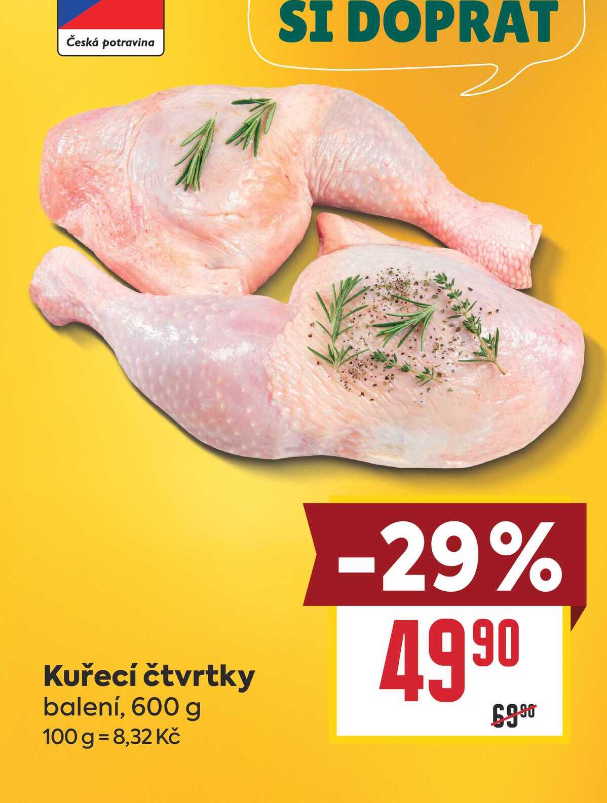 Kuřecí čtvrtky balení, 600 g