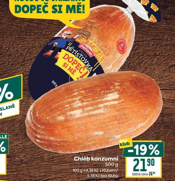 Chléb konzumní 500 g 