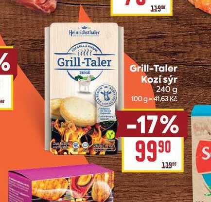 Grill-Taler Kozí sýr 240 g 