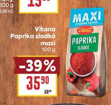 Vitana Paprika sladká maxi 100g