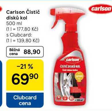 Carlson Čistič disků kol, 500 ml