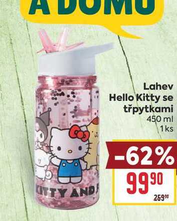 Lahev Hello Kitty se třpytkami 450 ml