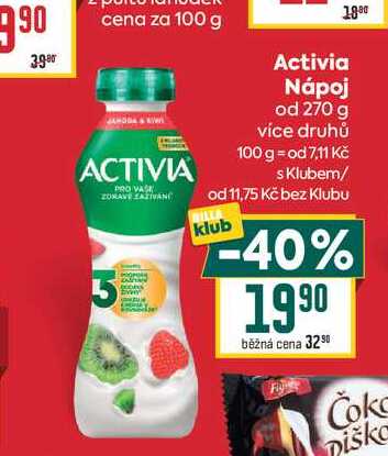 Activia nápoj od 270g