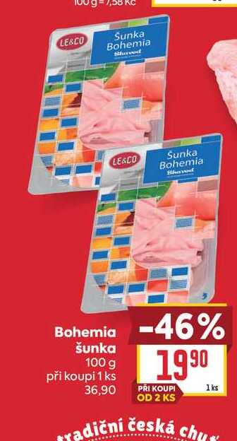Bohemia šunka 100 g