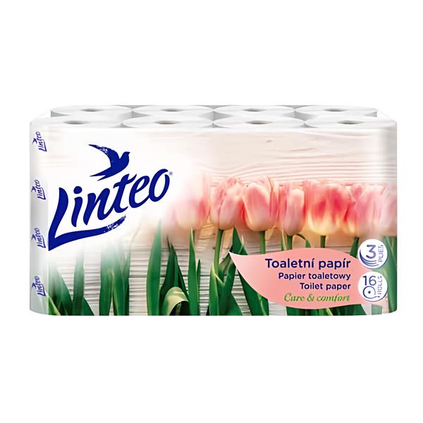 Linteo Toaletní papír 3vrstvý, 16 rolí