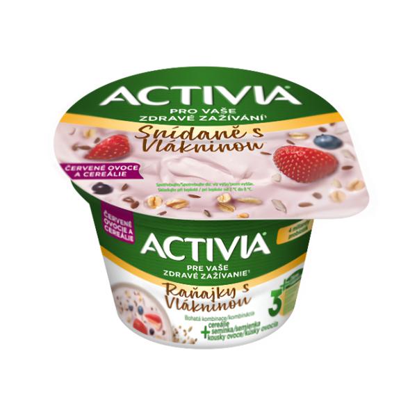 Activia Cereální snídaně Červené ovoce