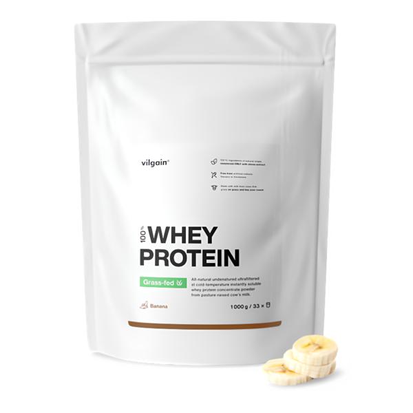 Vilgain Grass-Fed Whey Protein banán
