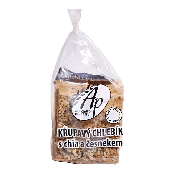 Alrichovo pekařství Křupavý chlebík s chia semínky a česnekem