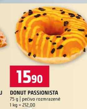 DONUT PASSIONISTA 75 g pečivo rozmrazené 