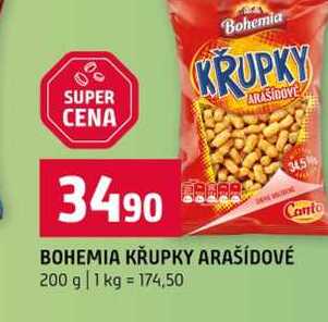 BOHEMIA KŘUPKY ARAŠÍDOVÉ 200 g 