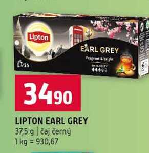 LIPTON EARL GREY 37,5 g čaj černý
