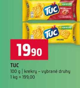 TUC TUC 100 g krekry vybrané druhy 