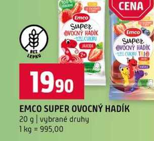 EMCO SUPER OVOCNÝ HADÍK 20 g vybrané druhy 