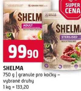 SHELM 750 g granule pro kočky vybrané druhy