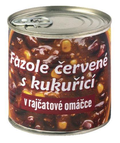 Globus Fazole s kukuřicí v rajčatové omáčce, 180 g